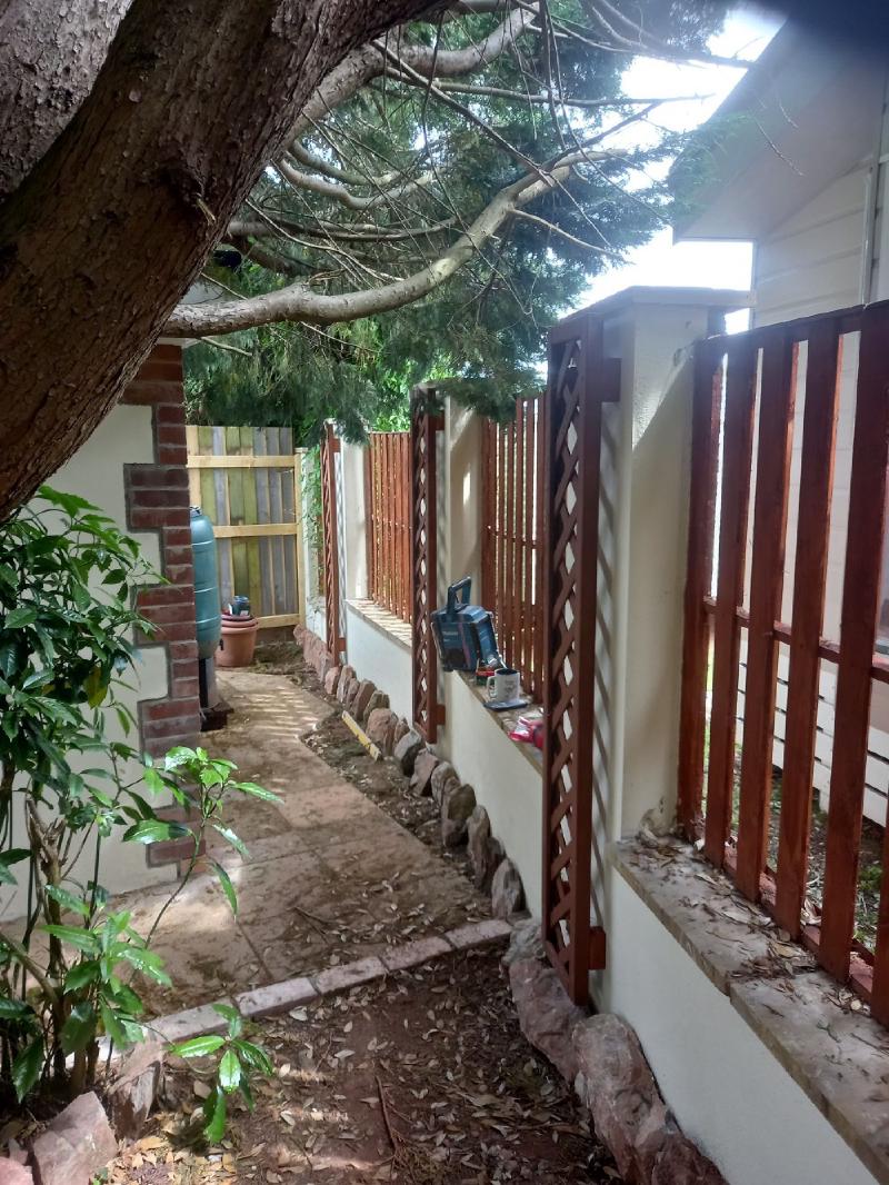 Finished garden wall