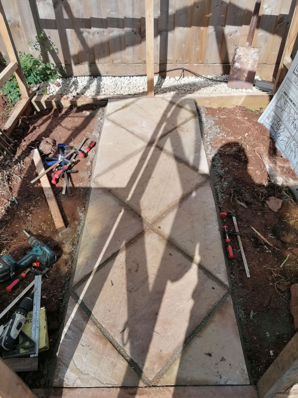 Diamond Shaped Patio