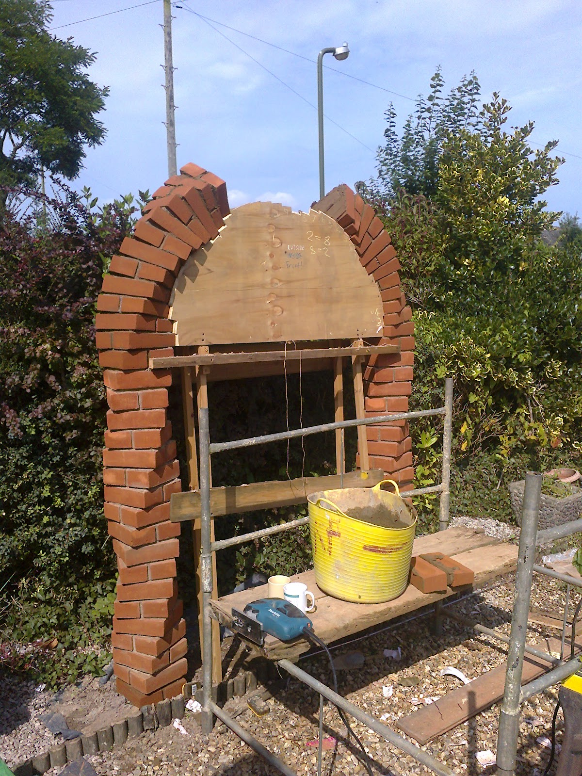 The arch nearly complete