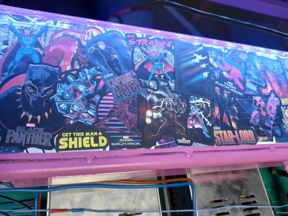 Sticker bombed CNC Machine