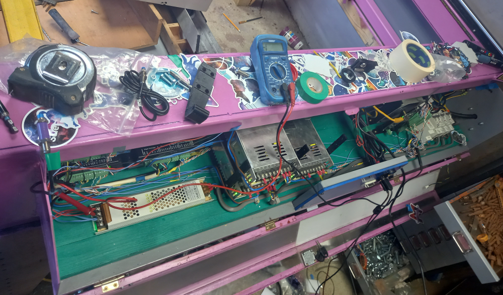 Electronics being fitted